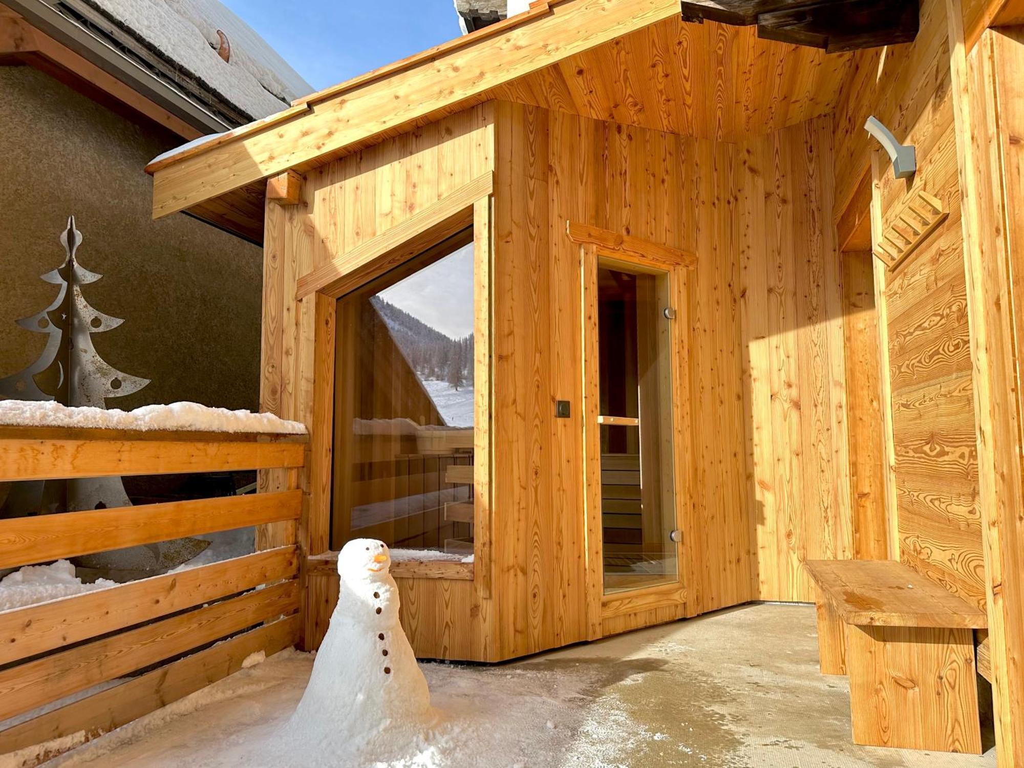 Montgenèvre Le Janus, Pied Des Pistes, 2 Garages, Terrasse Avec Sauna חדר תמונה